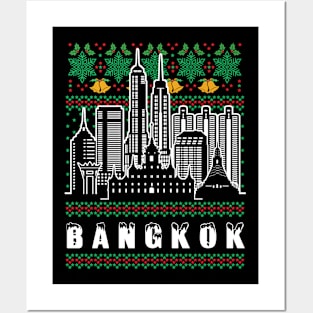 Bangkok Thailand Ugly Christmas Posters and Art